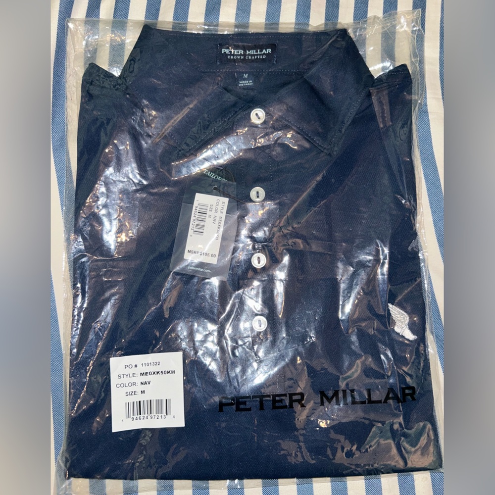 Peter Millar Navy Men's Polo